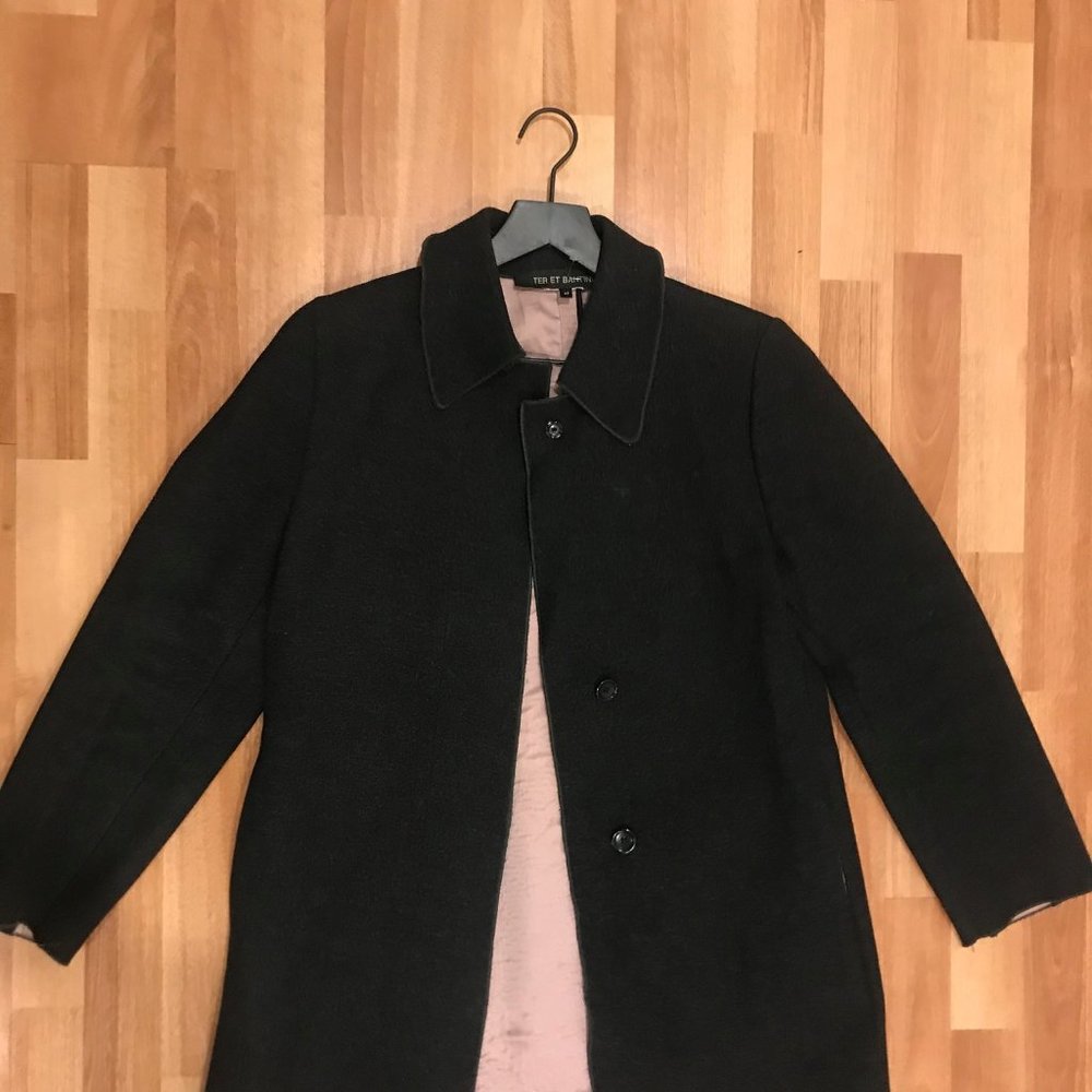 NWOT Teret Bantine Virgin Wool Coat - Picture 2 of 7